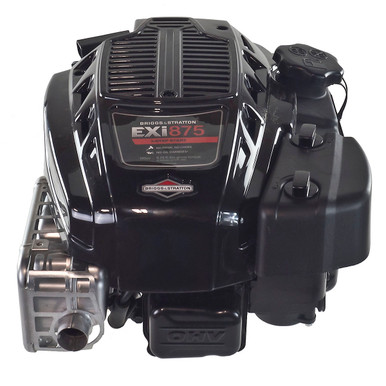 125P07-0054 - 875 Professional Series Briggs & Stratton Engine, Vertical 78"x3-532" Shaft (2 woodruff key slots, 14" straight keyway, 38"-24 Tapped hole), Electric + Recoil Start, Heavy Flywheel