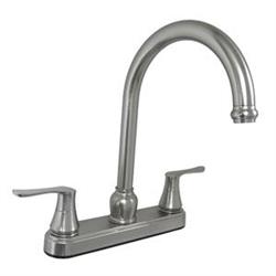 American Brass 8"Chrome Finish Gooseneck Kitchen Faucet