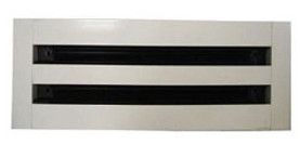 AirGuide 24" ASD Type 1, 2 Slot, 1" Slot WAPC & End Flange WHITE