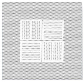 24x24 1010MAS T-Bar Perforated Face R6 Molded Fiberglass BACK Supply (TruAire)