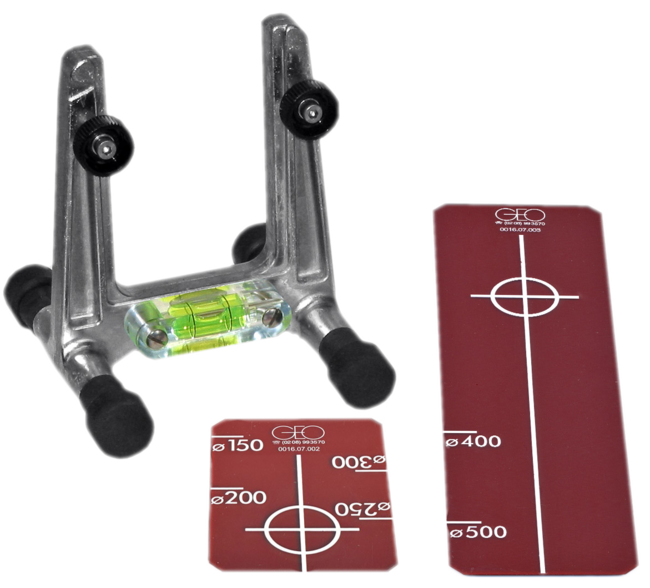 Geo Laser Universal Target Frame KL-04 with targets DN 150 – 300 and DN 400 – 500