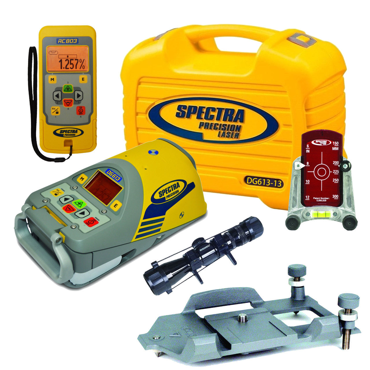 Spectra Precision DG613-13 Red Beam Pipe Laser with Over the Top Package