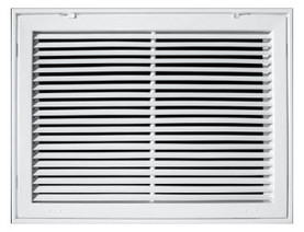 A290 24x16 WHITE Aluminum Bar Type Return Filter Grille